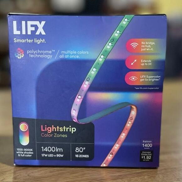 LIFX Lightstrip Color Zones, Wi-Fi Smart LED Light Strip- Open Box - Picture 1 of 6